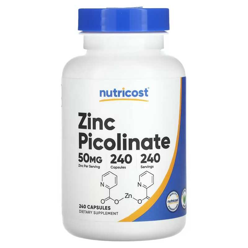 Zinc Supplement 50Mg - الزنك بيكولينات 50 ملجم 240 قرصًا