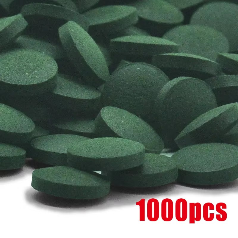 Spirulina Tablet Organic - 100/500/1000 قطعة أقراص سبيرولينا عالية النقاء،