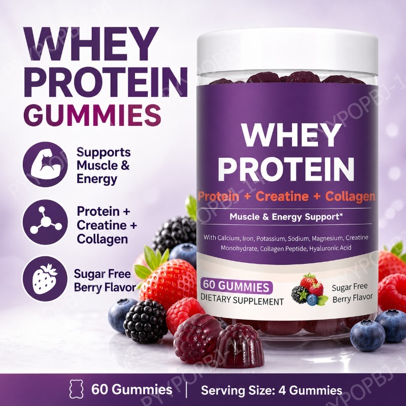 Fitness Nutrition Whey - حلوى البروتين مع الكرياتين والكولاجين، 12