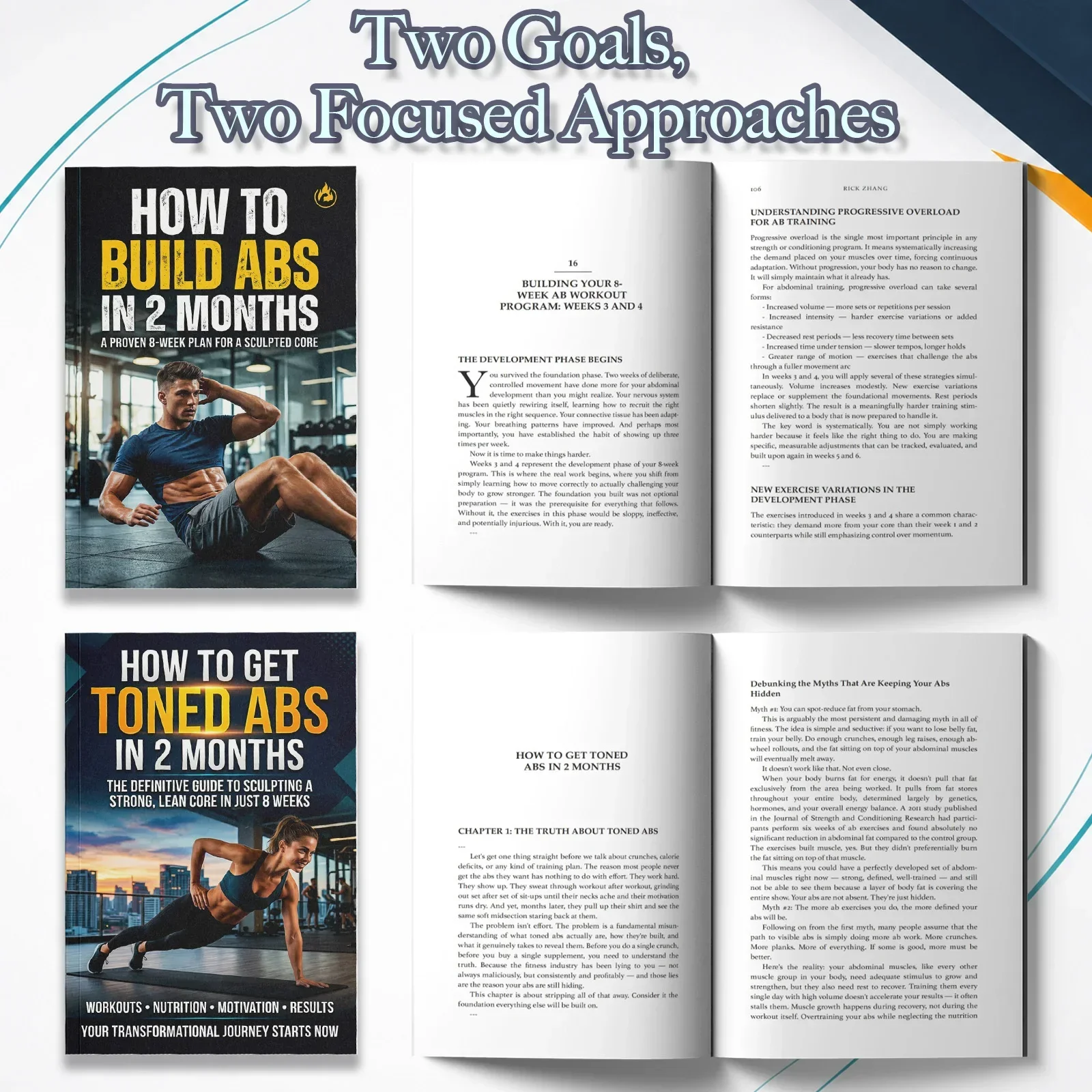 مجموعة من كتابين لتدريب عضلات  - مراجعة The Nutrition Fitness وسعره