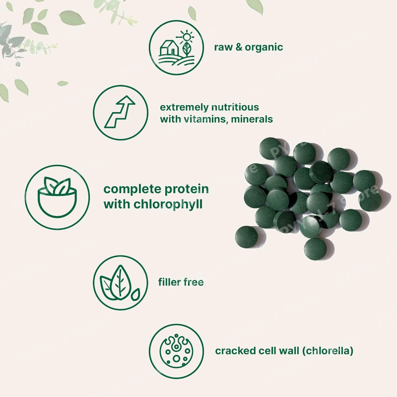 أقراص سبيرولينا وكلوريلا عضوية - مراجعة Spirulina Tablet Organic وسعره