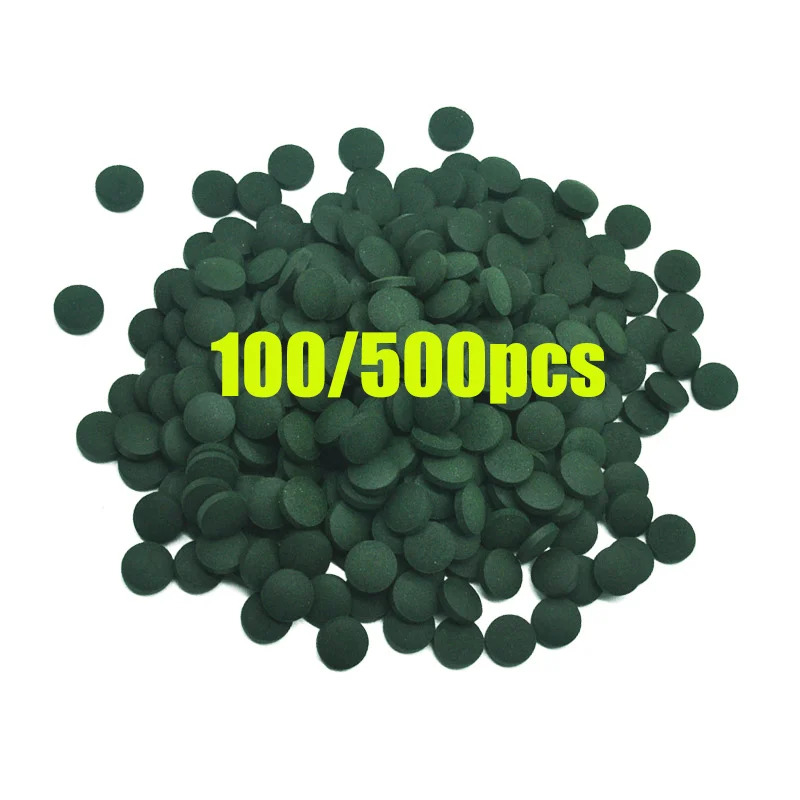 50/100/300/500 قطعة أقراص سبير - مراجعة Spirulina Tablet Organic وسعره