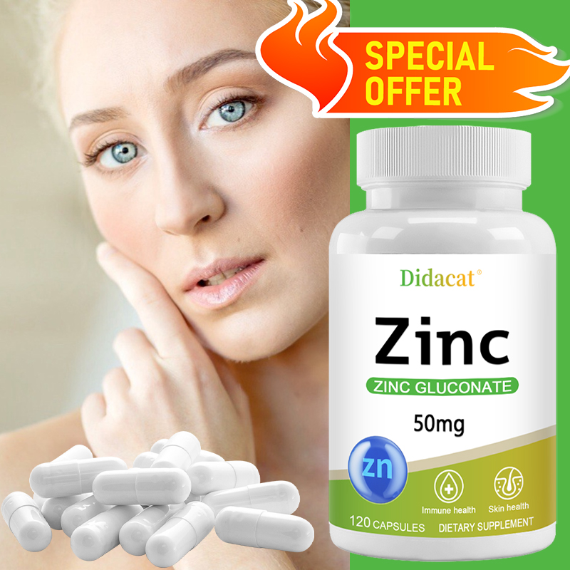 كبسولات جلوكونات الزنك 50 ملغ، - مراجعة Zinc Supplement 50Mg وسعره