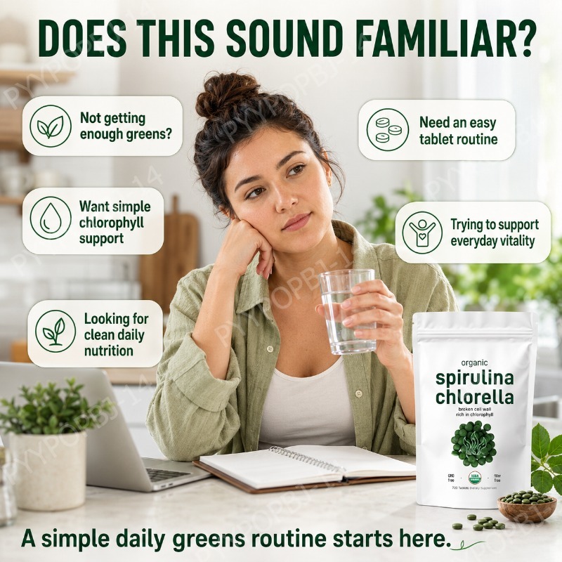 أقراص سبيرولينا وكلوريلا عضوية - مراجعة Spirulina Tablet Organic وسعره